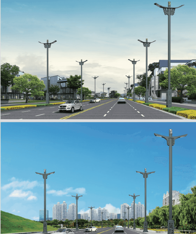 DL-LED-008/DL-LED-009 Lampu jalan LED kuasa tinggi