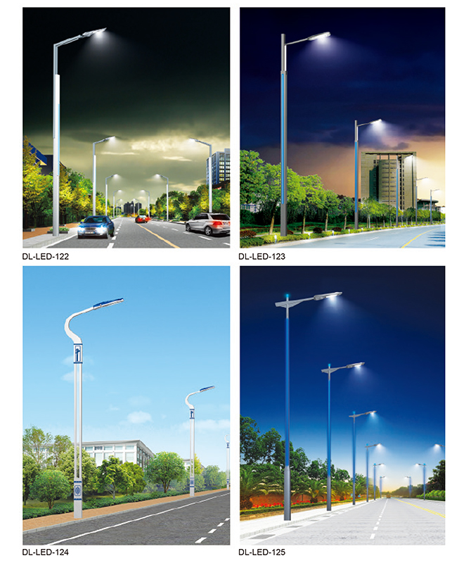 DL-LED-122 ~ DL-LED-125 Lampu jalan LED kuasa tinggi