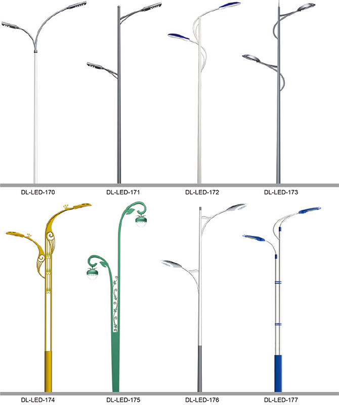 DL-LED-170 ~ DL-LED-177 Lampu jalan LED kuasa tinggi