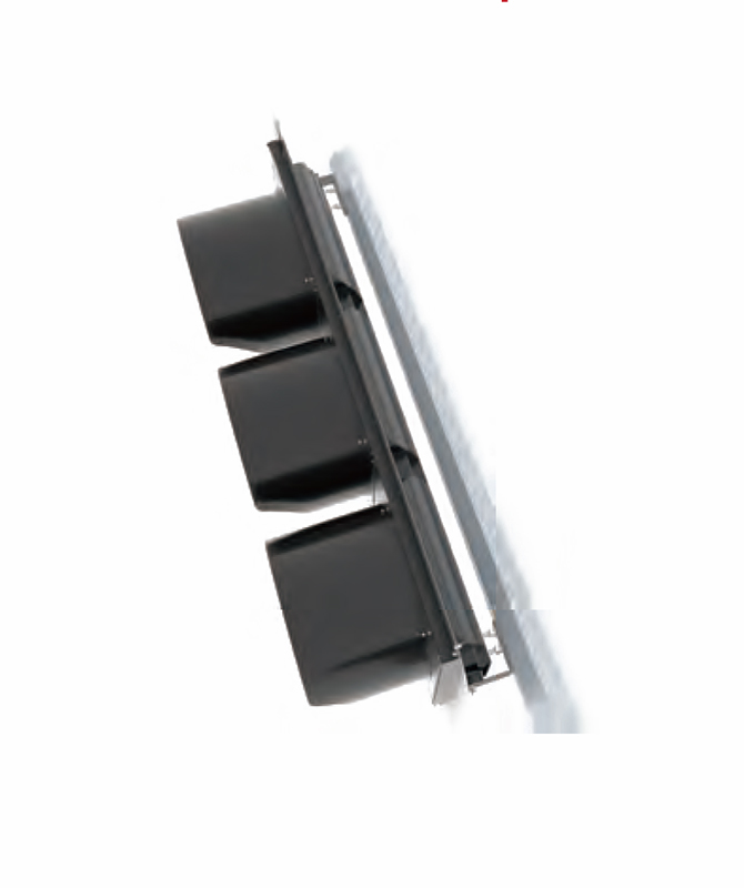 Pemasangan mendatar: pemasangan gelung Lampu lalu lintas LED